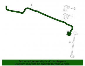 Front stabilizer Acura ILX 13-22 20mm