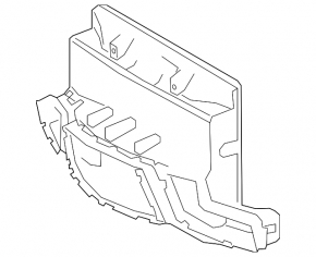 Front radiator air duct deflector for Toyota Supra 2020-2026