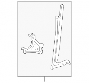 Toyota Corolla hood lock strip (pre-restored 1920-2016)