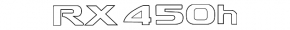 Emblem inscription RX450h tailgate Lexus RX450h 10-15