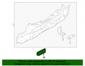 Ventilation shield left Nissan Leaf 18-