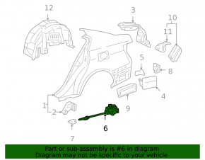 Lexus GS300 GS350 GS430 GS450h Fuel Door Lock 06-11