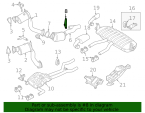 Bracket for the inlet pipe left Audi Q7 4L 10-15