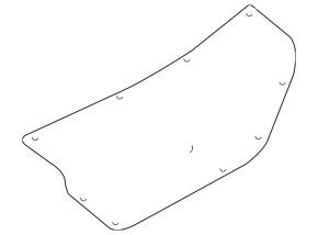 Nissan Versa 12-19 usa trunk lid trim