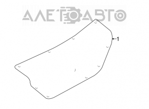 Nissan Versa 12-19 usa trunk lid trim