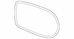 Left mirror element for Lexus NX 15-21 with auto-dimming and BSM