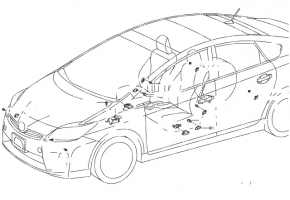 SRS airbag module airbag computer Toyota Prius 30 10-15