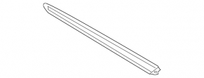 Door sill trim rear right Porsche Cayenne 958 11-17 structure