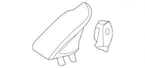 Side mirror plug front right Mercedes CLA 14-19 with tweeter