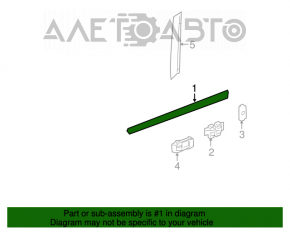 Lower front left door trim for Mercedes W164 ML