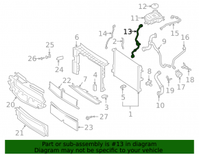 Cooling system hose Mercedes A-class V177 19-22 M260