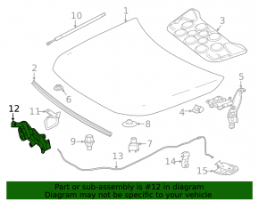 Mercedes A-class V177 19-22 hood lock
