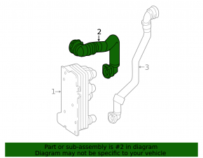 Automatic transmission cooling pipe intake Mercedes GLC 300 16-19