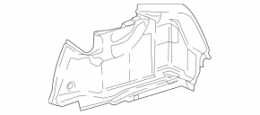 Arch trim right Mercedes W213 E 300/400/43/63 17-18 black