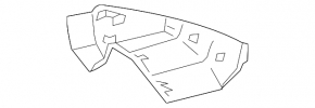Mazda 3 19 interior mirror trim - for camera, Japan built, black
