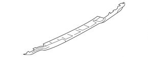 Rear bumper trim lower Ford Explorer 20-24 gray for 4 pipes, Platinum