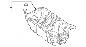 BMW X1 F48 16-19 B46 Oil Pan