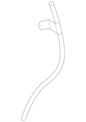 Lexus RX350 RX450h 16-22 Oil Dipstick Tube