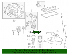 Oil receiver 2AR-FXE Lexus ES300h 13-18