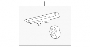 Rear muffler bracket for Lexus NX300h 15-21