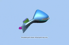 Side mirror left Chevrolet Volt 11-15 7 pins