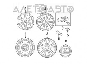 Wheel disk R18 x 8.5J ET50 5*114.3 Lexus IS250 05-08