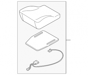 Audi Q7 4L 10-15 passenger presence sensor without foam