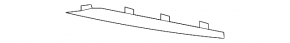 Front bumper molding left BMW X5 E70 11-13 rest