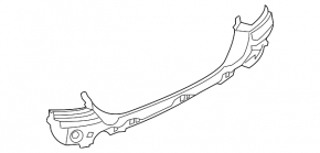 Rear bumper central mount for BMW 5 F10 14-16