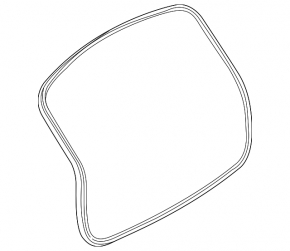 Rubber seal for trunk door BMW X1 F48 16-22