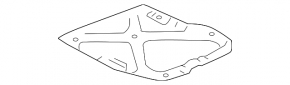Lexus RX300 RX330 RX350 RX400h 04-09 Hood Insulation
