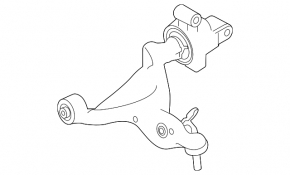 Lower control arm front left Infiniti Q50 14-20 3.0T, 3.5, 3.7 RWD torn silent blocks