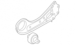 Rear left longitudinal control arm Hyundai Sonata 15-19
