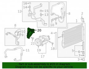 Buick Encore 13-19 A/C Compressor Bracket