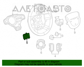 Steering wheel control buttons left Chrysler 200 11-14