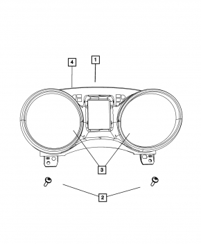Instrument cluster Dodge Journey 11- 117k