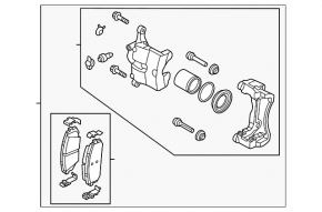 Front right caliper assembly Hyundai Sonata 20-22