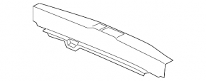 Trunk opening trim Honda HR-V 16-22 black, scratch