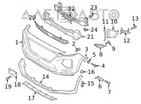 Right brake cooling duct Hyundai Santa FE 19-20