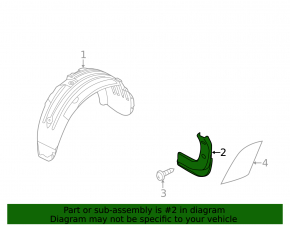 Mudguard rear right Kia Soul 17-19