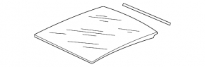 Sunroof assembly Audi A3 8V 15-20 4d, 5d, black curtain