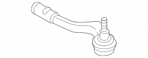 Left steering tip for Audi A4 B9 17-25