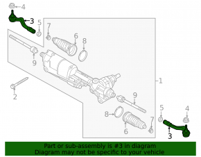 Steering tip left Audi A4 B9 17-