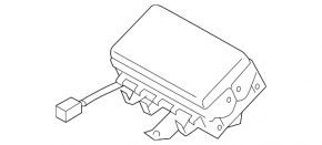 Airbag passenger in the dashboard Subaru Forester 14-18 SJ, tear