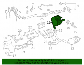 Rear muffler with barrel, right, Mercedes C-class W205 300 19-21