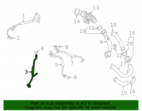 Mercedes X167 GLS 450 20-23 Turbo Oil Return Line
