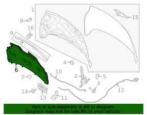 Ford Fiesta 11-19 Hood Insulation