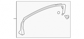 Door frame inner front right Lincoln MKZ 13-20