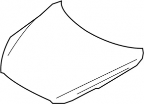 Infiniti FX35 QX70 09-17 bare hood