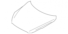 Infiniti FX35 QX70 09-17 bare hood